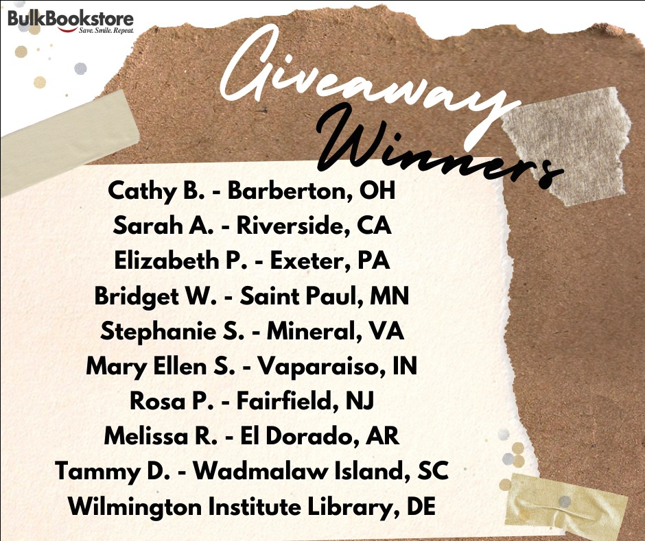 January 2022 Book Giveaway Winners